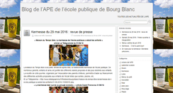 Desktop Screenshot of blog.ecolebourgblanc.fr