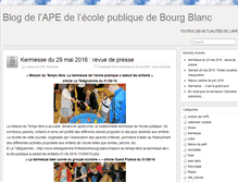 Tablet Screenshot of blog.ecolebourgblanc.fr